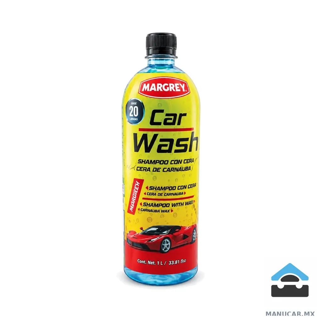 Shampoo Car Wash Azul Margrey, 1 L