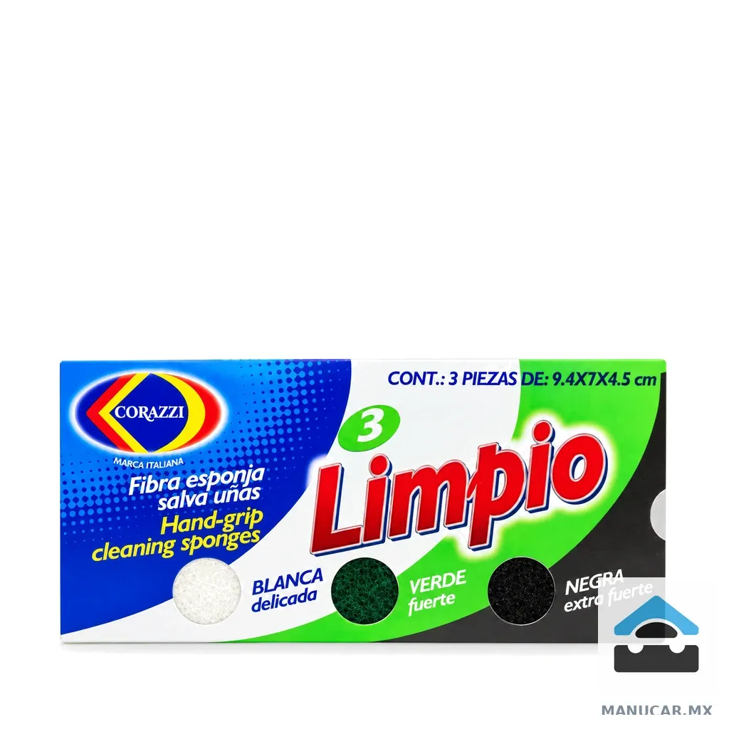 Fibra Limpio 3 Piezas, Pieza