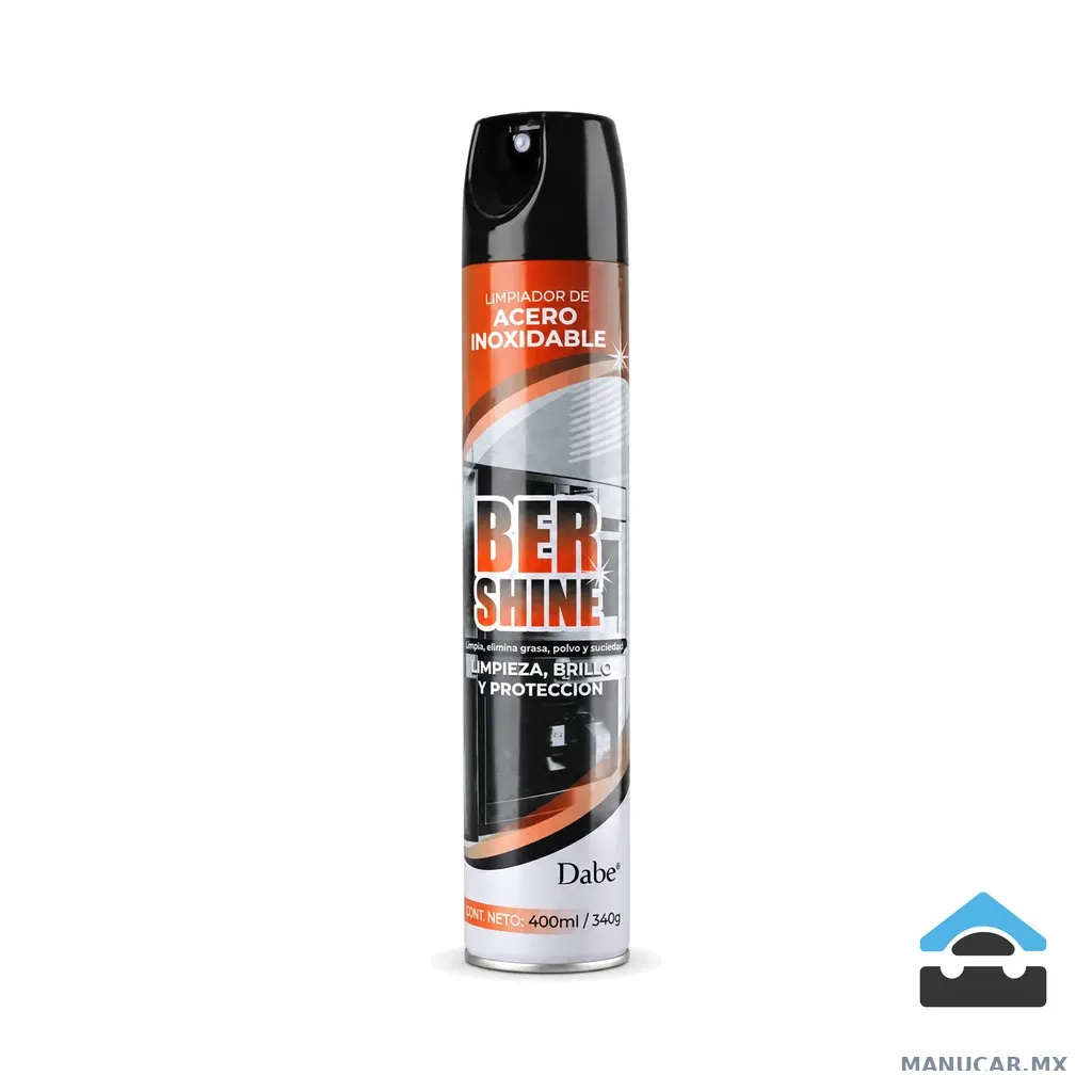 Limpiador de Acero Inoxidable Ber Shine Dabe, 400 ml