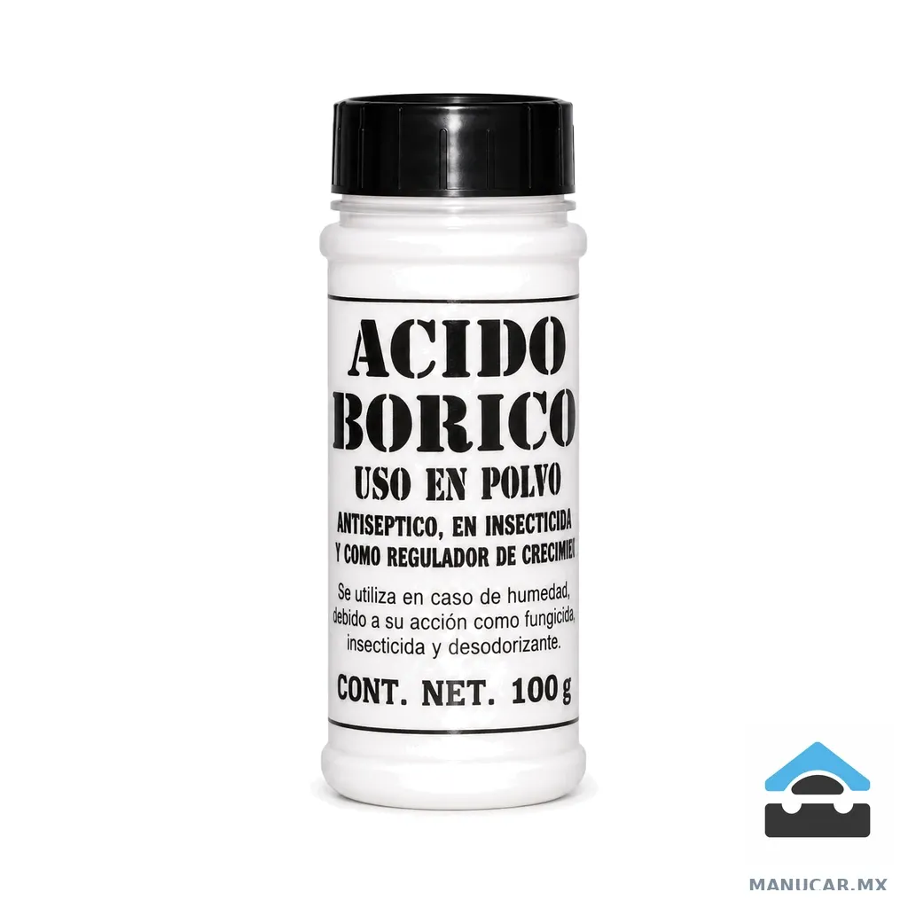 Ácido Borico Frasco, Pieza