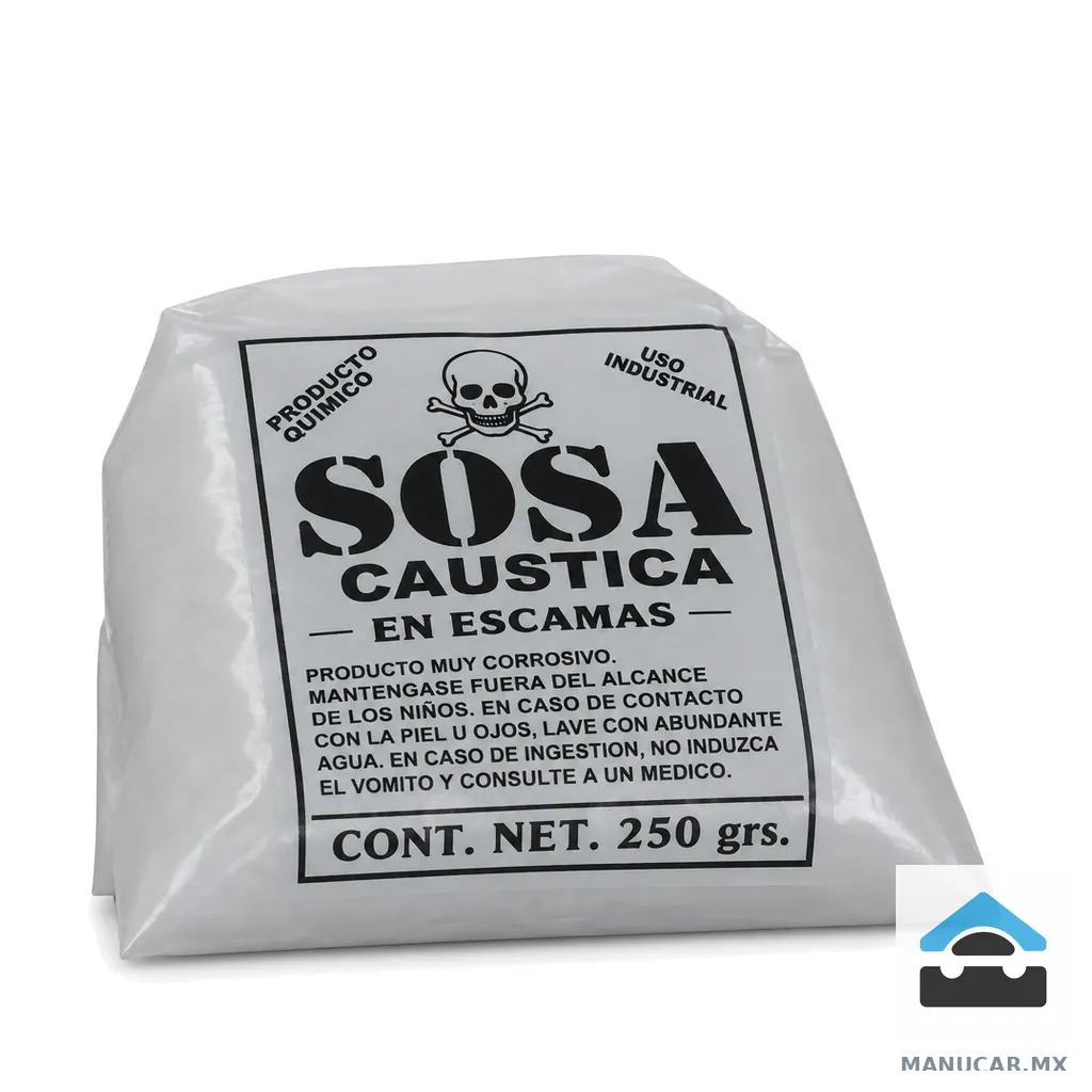 Sosa Caustica en Escamas, 250 g
