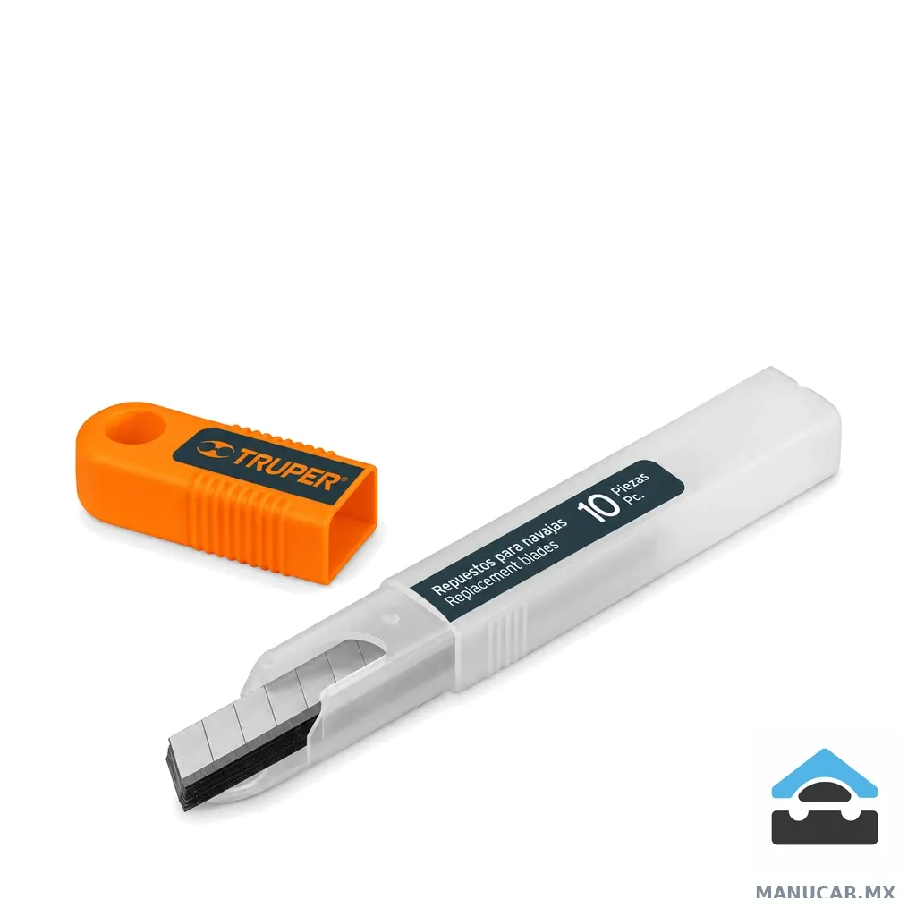 Estuche SK4 con 10 Cuchillas 9MM para Cutter Truper, Pieza