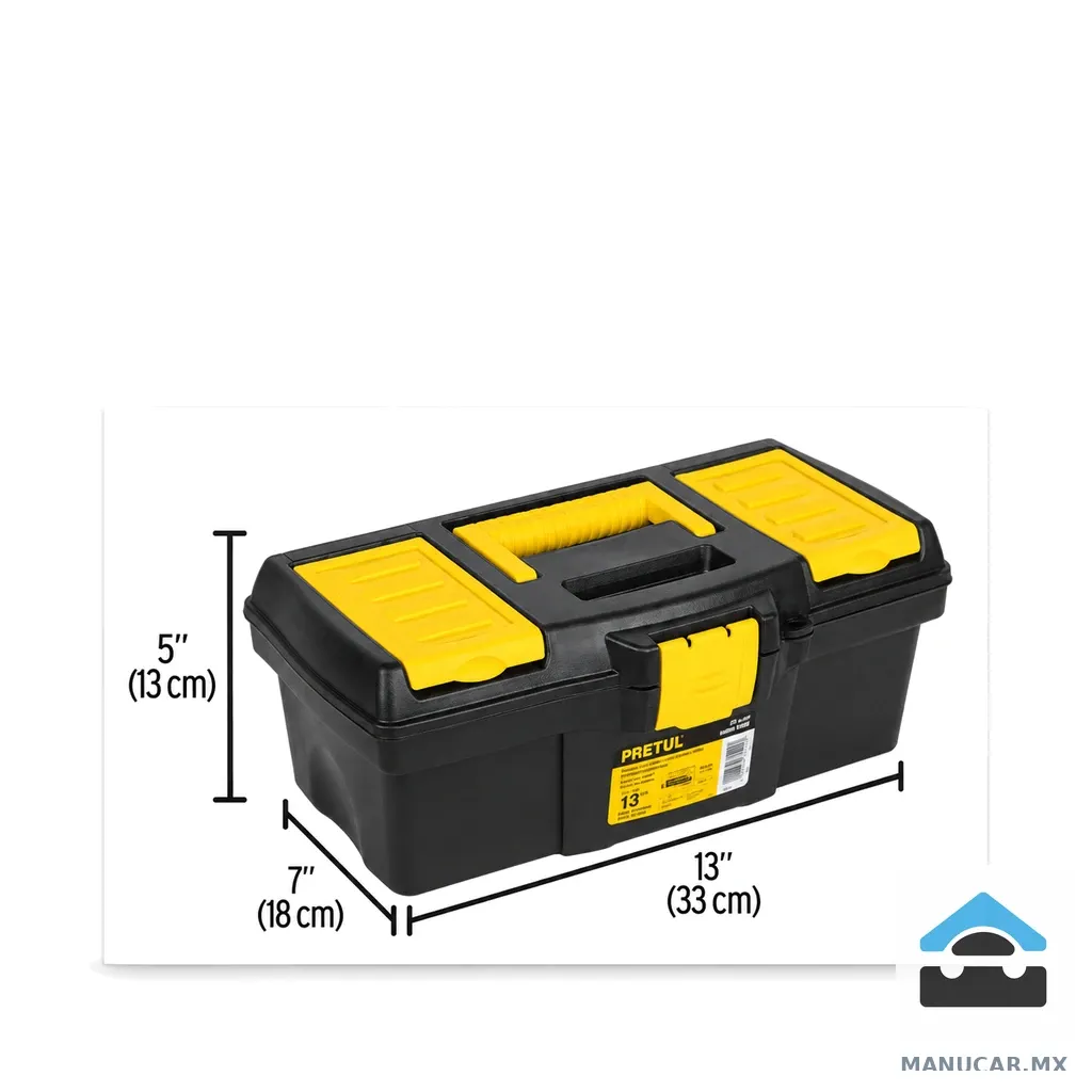 Caja Plástica 13 con Compartimentos, Pretul, Caja