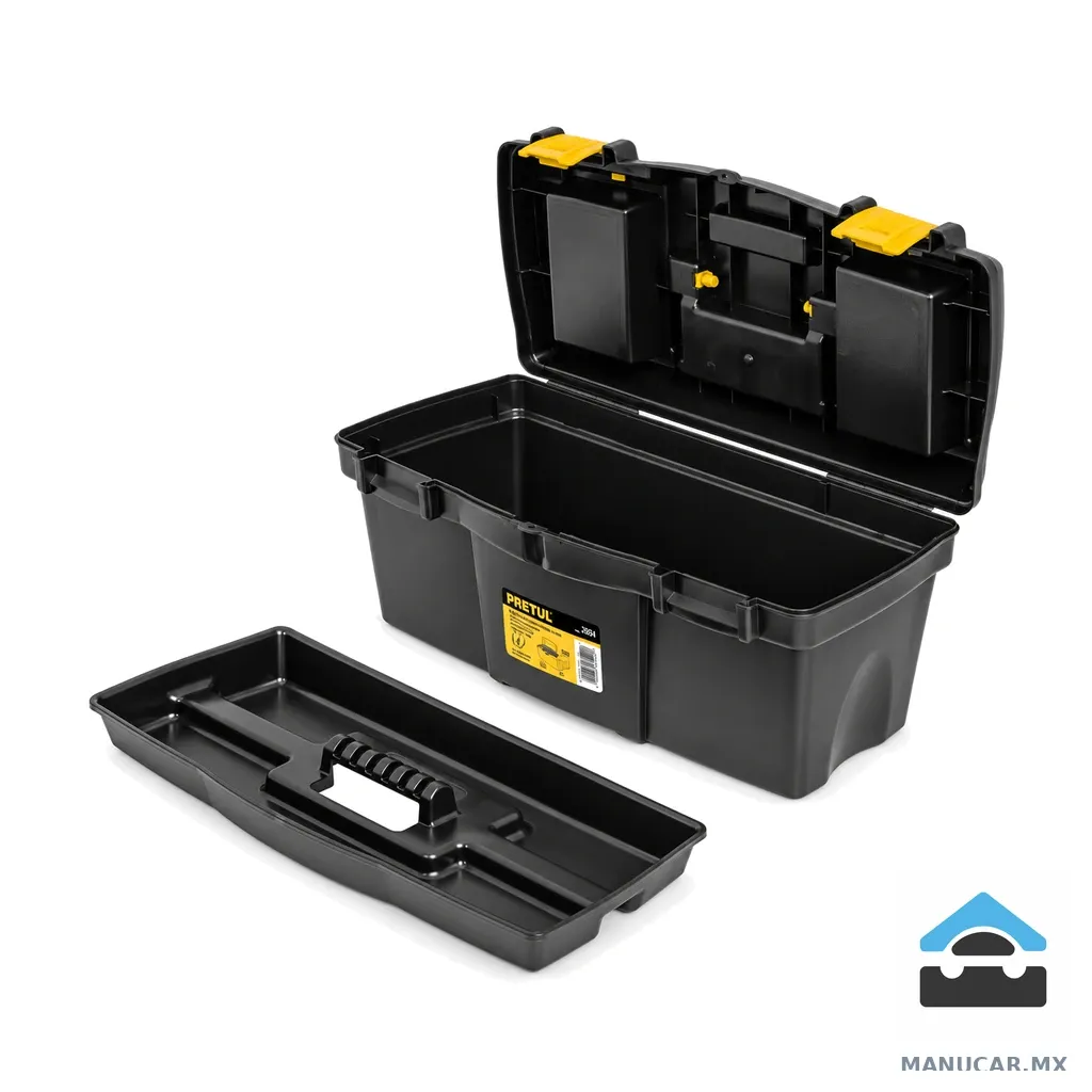 Caja Plástica 19 con Compartimentos, Pretul, Caja