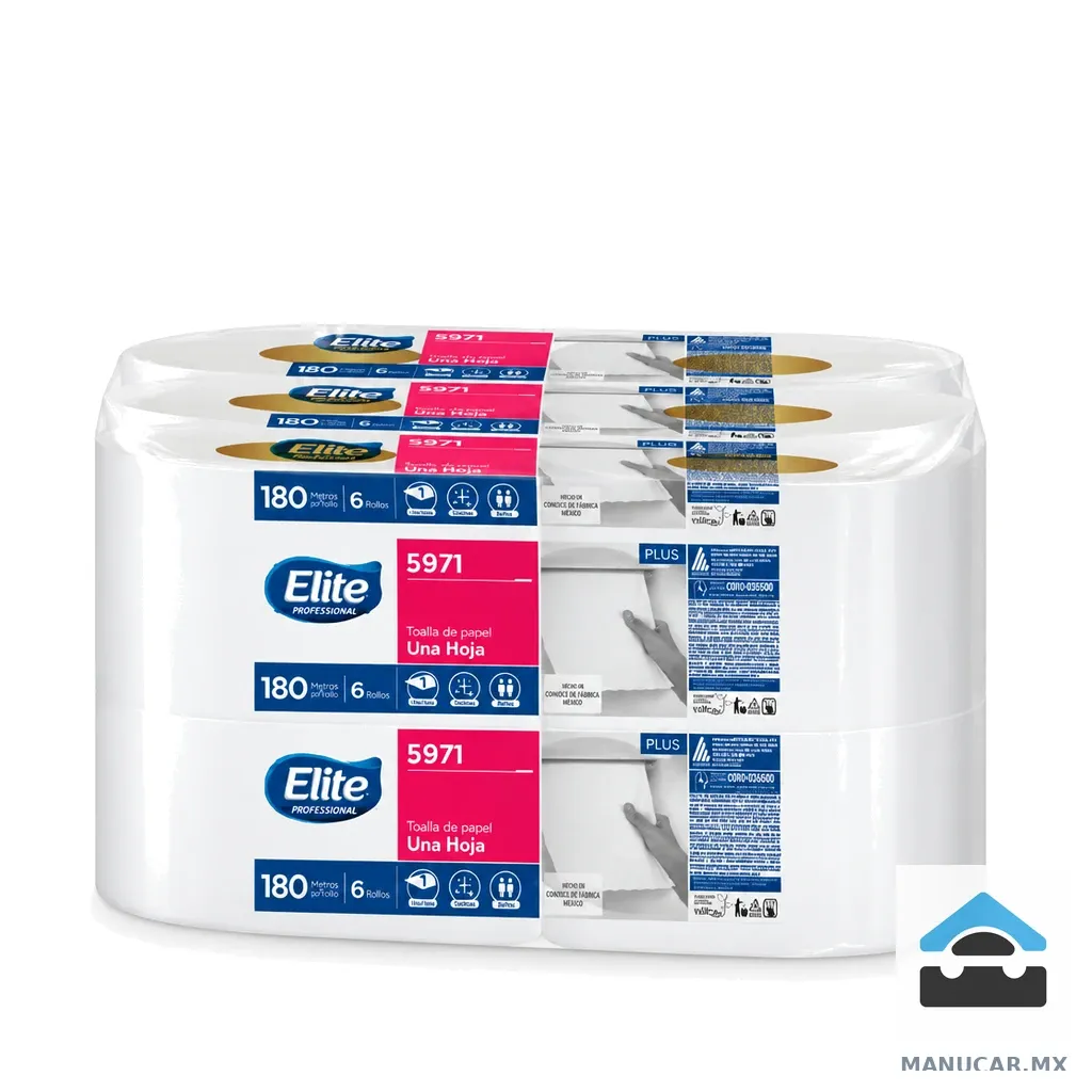 Toalla en Rollo Blanca Elite Nubes, 180 m