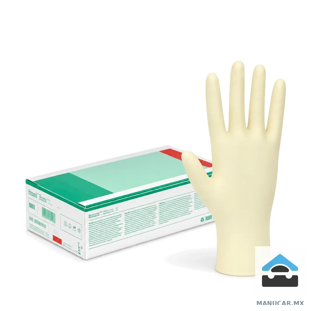 Guante Latex Qui Blanco Caja con 100, Caja