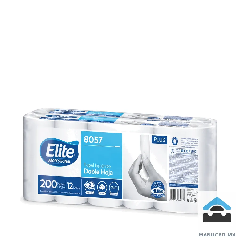 Papel Higiénico Jr Elite Nubes, 200 m