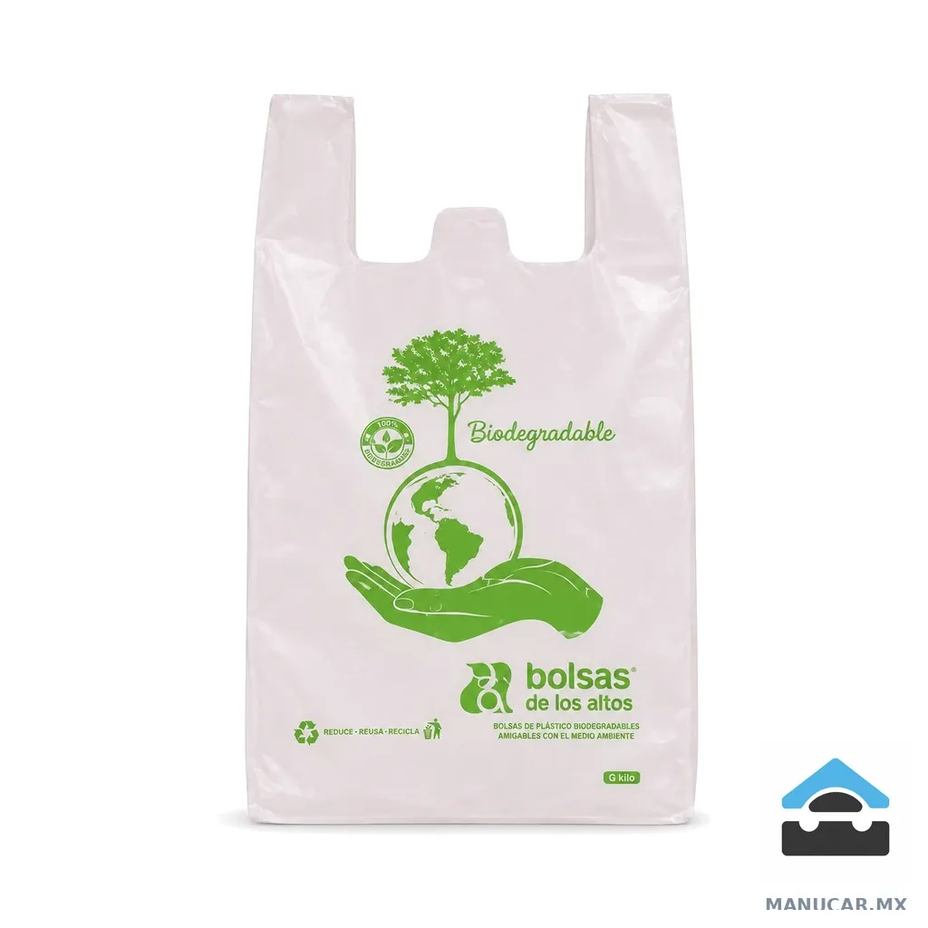 Bolsa Camiseta Rosa/blanca Bio G, Por kilo