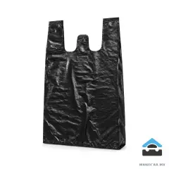 Bolsa Camiseta Negra Chica 25x40