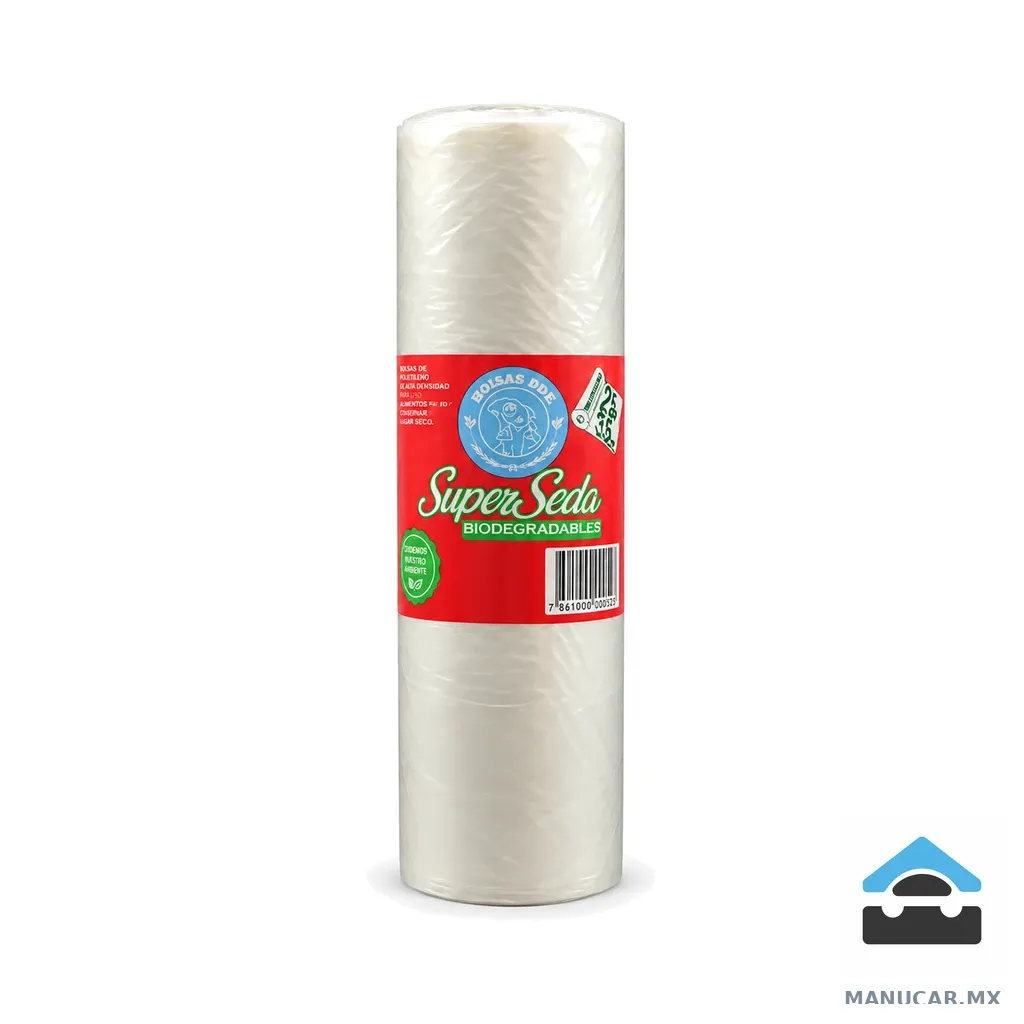 Bolsa Rollo Súper Seda Bio 25x35 con 300, Paquete con 300