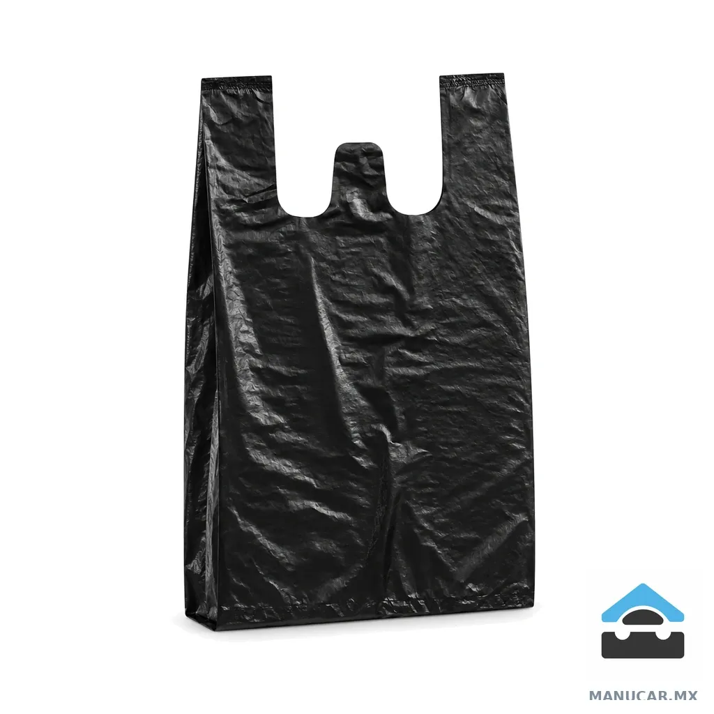 Bolsa Camiseta Negra Extra Jumbo 45x90, Por kilo