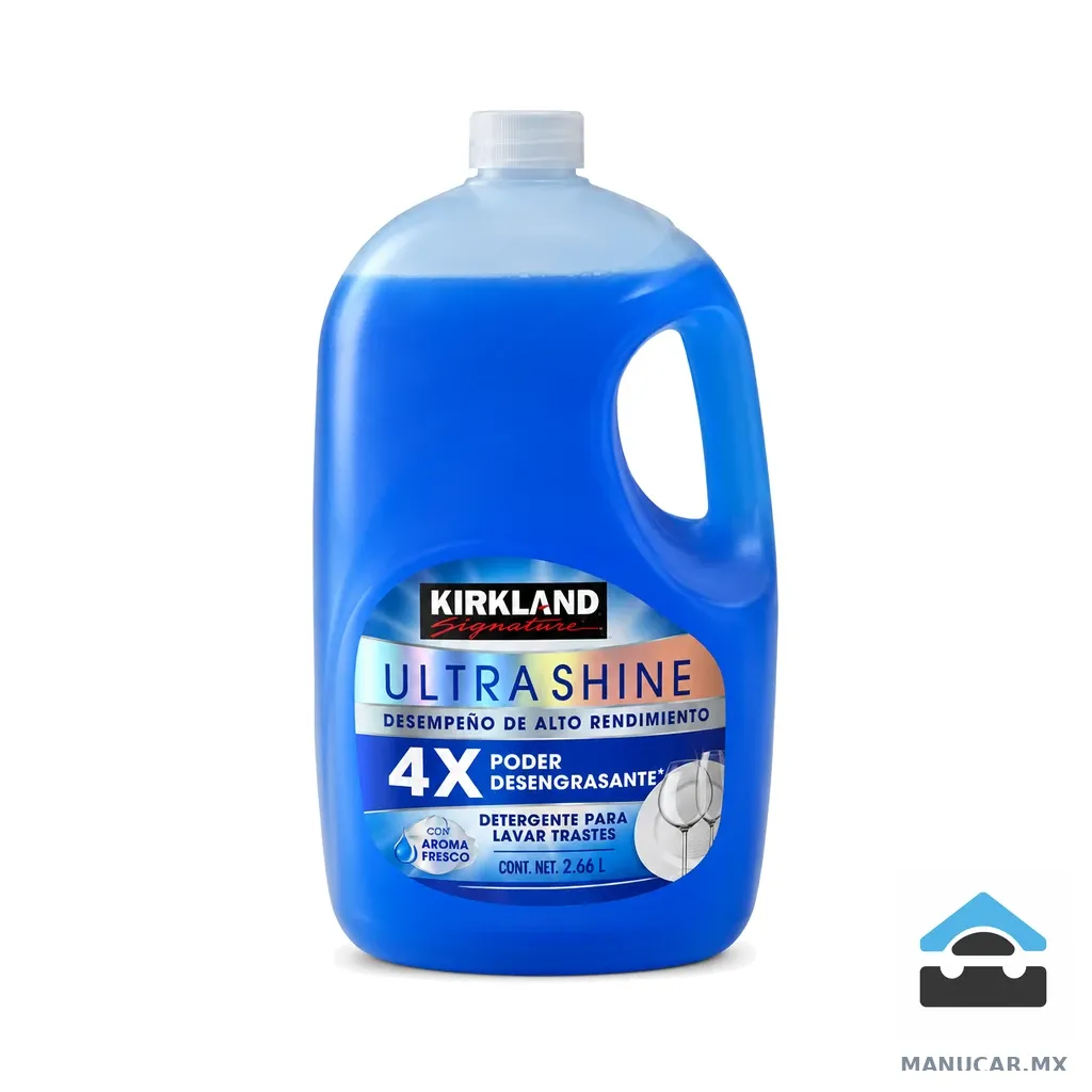 Jabón Ultra Shine para Trastes Kirklan, 2.66 L