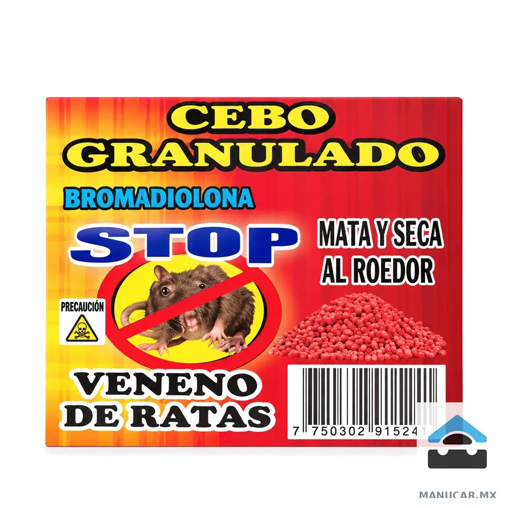 Veneno Roedores Cebo Granulado 10), Pieza