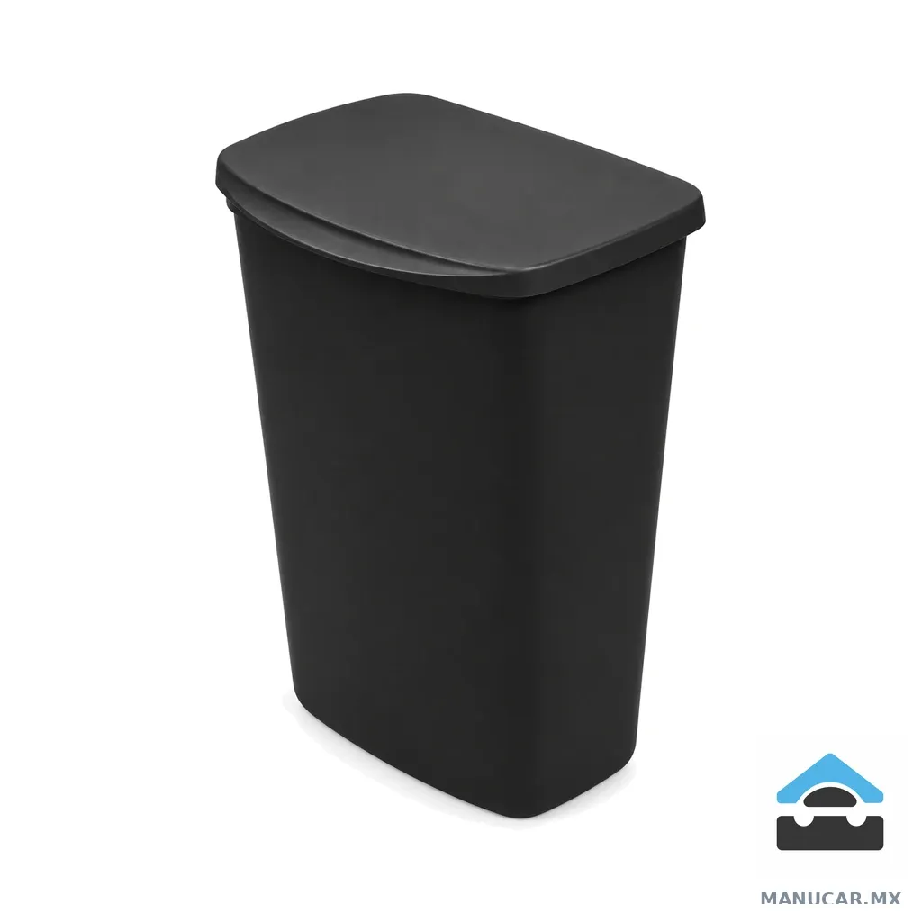 Contenedor con Tapa Negro, Blanco o Gris, 47 L