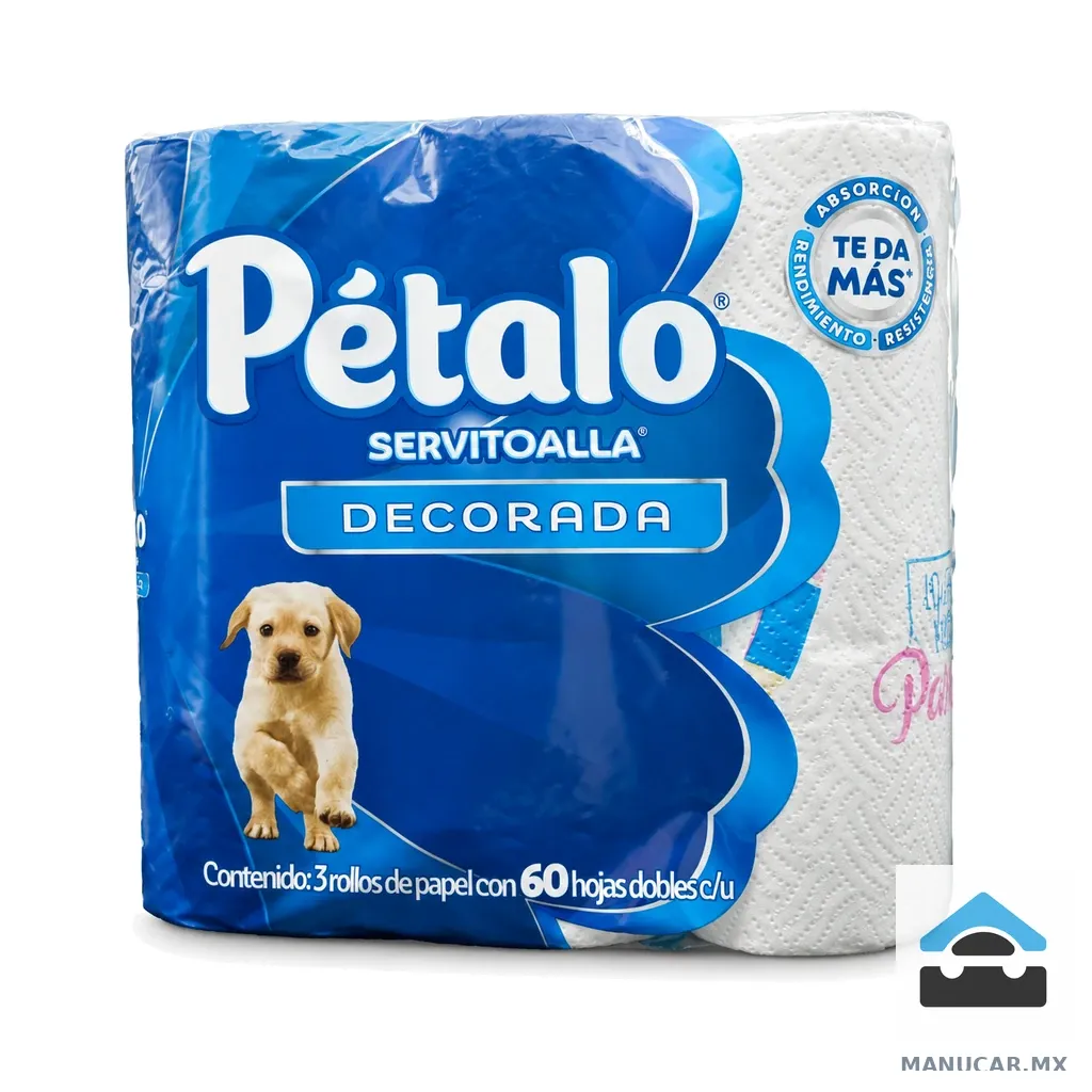 Servitoalla Pétalo con 3 60 Hojas, Paquete con 3