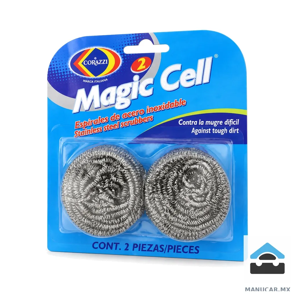 Fibra Magic Cell Metálico Espiral con 2, Paquete con 2