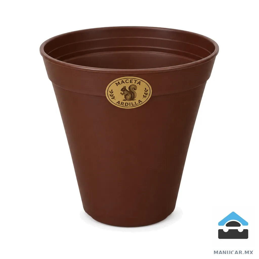 Maceta # m3 Ardilla Eco Chocolate, Pieza
