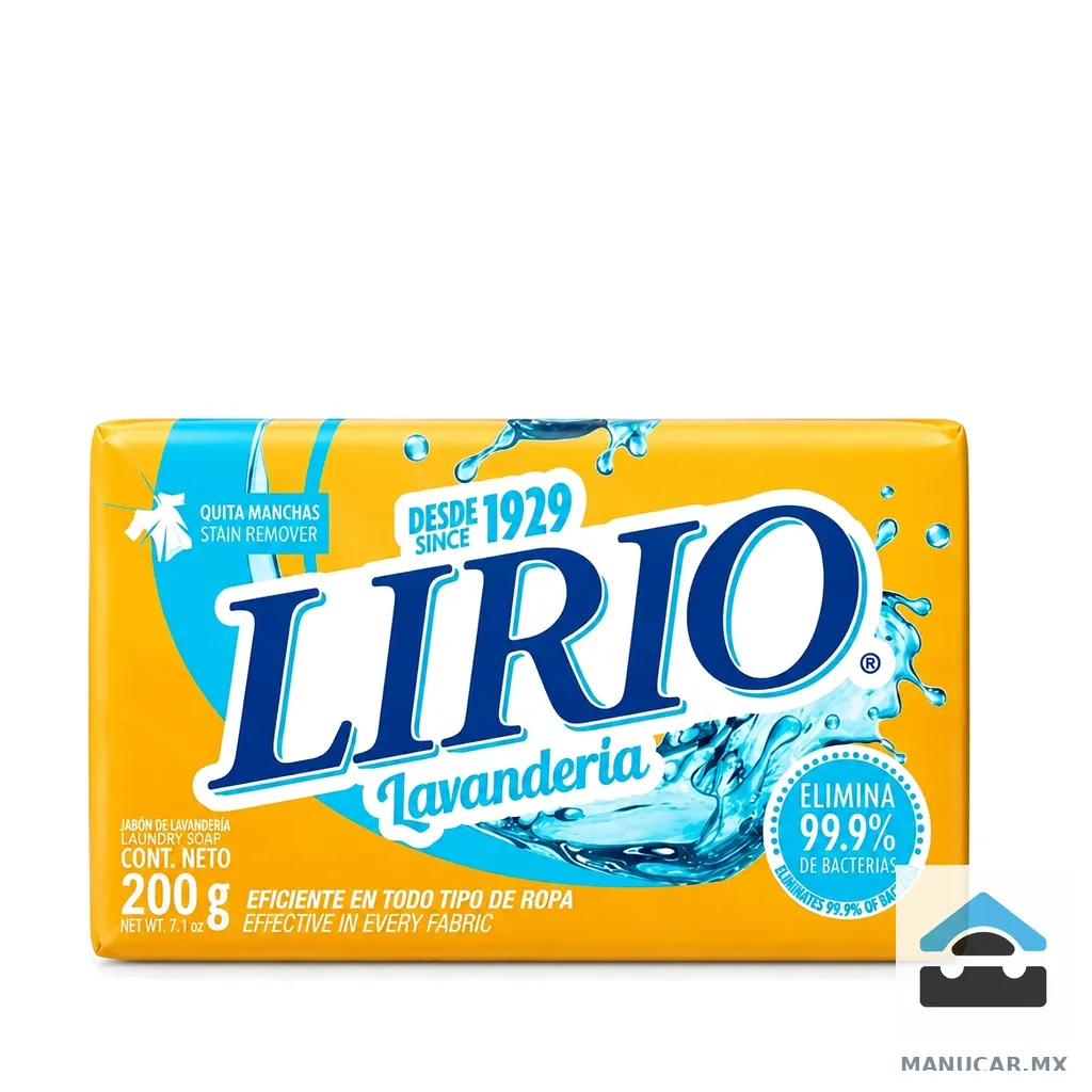 Jabón Lirio Barra Amarillo, Pieza