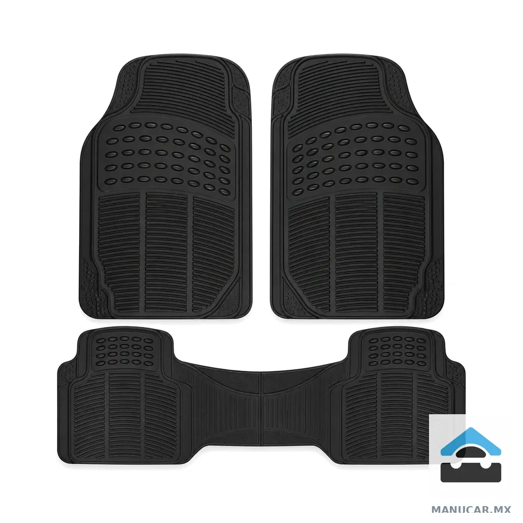 Tapete Plástico 3 Piezas Negro Tap-263n, Pieza